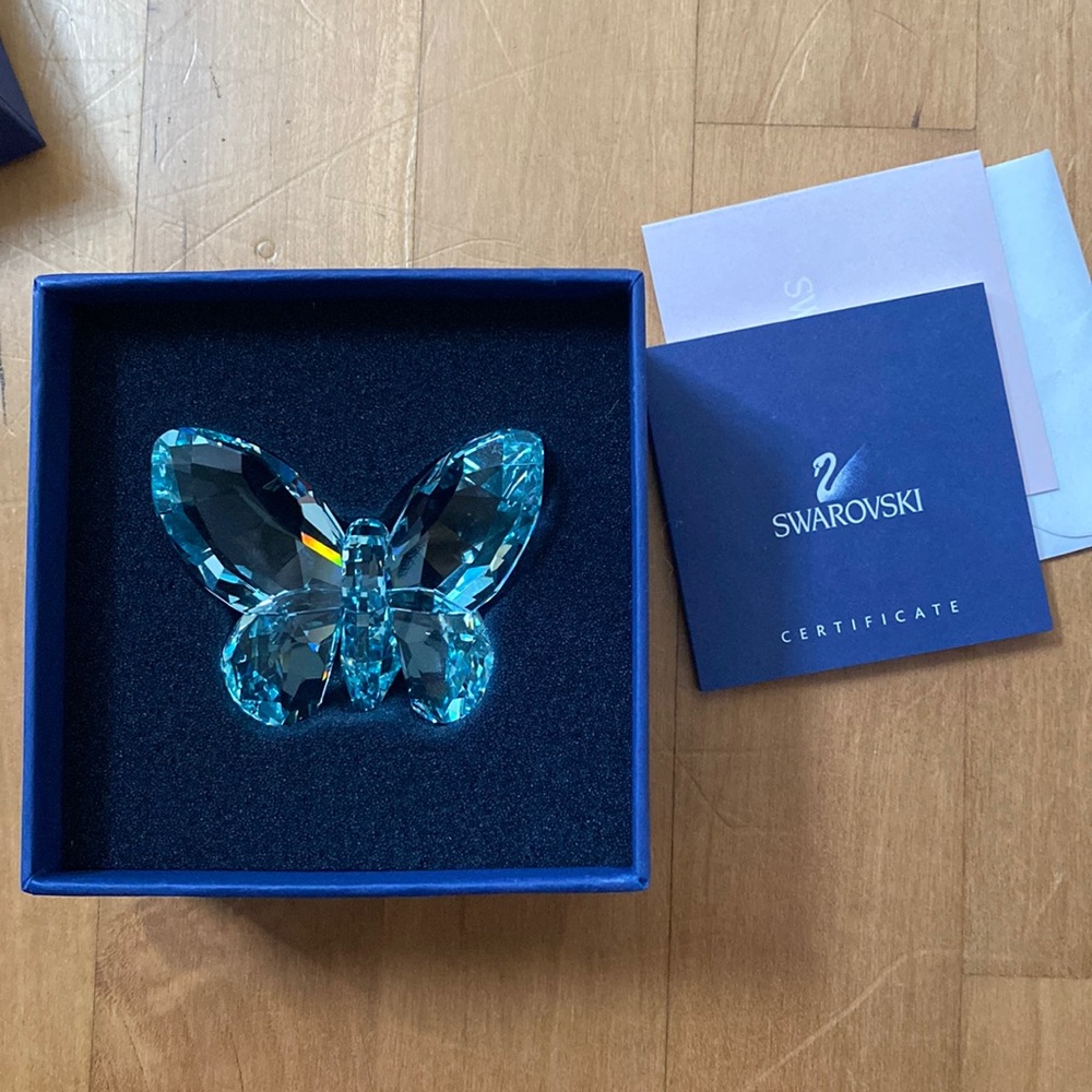 Swarovski blue butterfly
